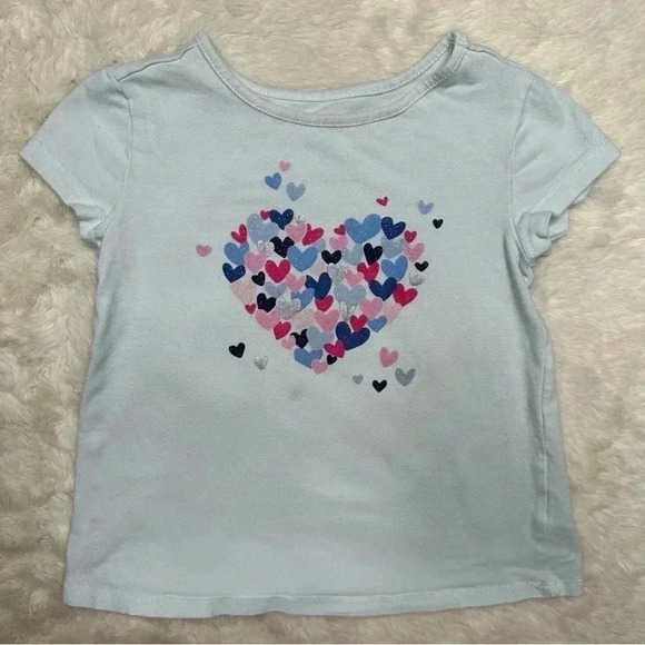 Kids Headquarters T-Shirt White  /Hearts Size 3T - Picture 1 of 16